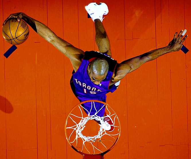 Vince Carter dunk vue du dessus